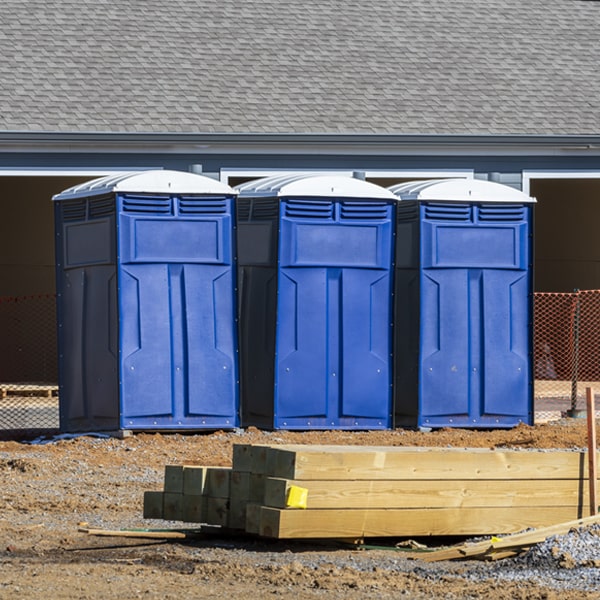 how can i report damages or issues with the portable restrooms during my rental period in Prim